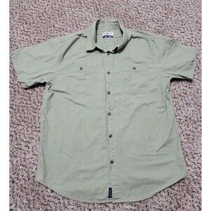 Magellan Summerville Men's Classic Fit Short Sleeve Green Size M Button Up Shirt